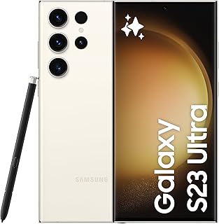 Samsung Galaxy S23 Ultra AI Android Smartphone, 256 GB, 5,000 mAh Battery, Smartphone without Contract Cream