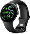 Google Pixel Watch 3 (45 mm) - Android smartwatch with heart rate tracking, advanced running from fitbit, fitness insights, 24-hour battery - matte black aluminium case - obsidian band - LTE