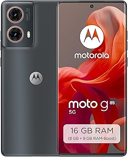 Motorola Moto g85 5G Smartphone (6.67 FHD+ Display, 50MP Camera, 8/256GB, 5000mAh, Android 14) Urban Grey + Protective Cover [Amazon Exclusive]