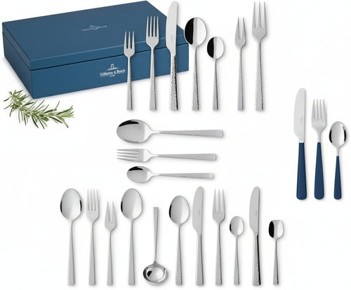 Villeroy & Boch Blacksmith Servizio di Posate per 12 persone, 70 Pezzi, Acciaio