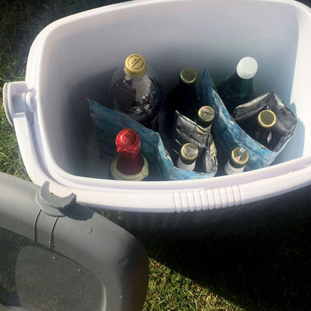 Set 2 Frigo bar termico da mare e campeggio con maniglia a serratura 8 e 32 lt