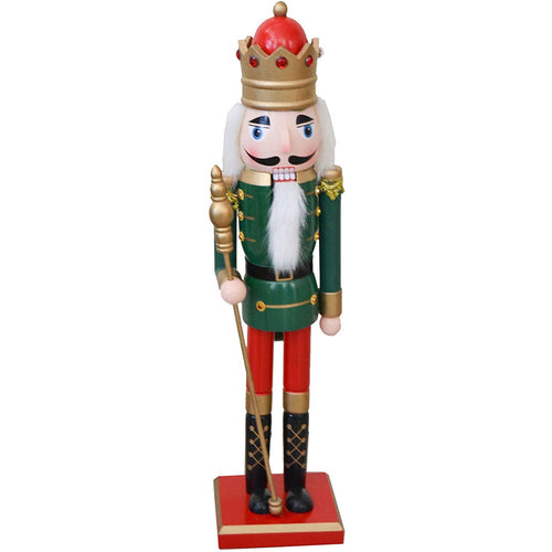 Soldatino schiaccianoci natalizio con bocca in movimento h 50 cm