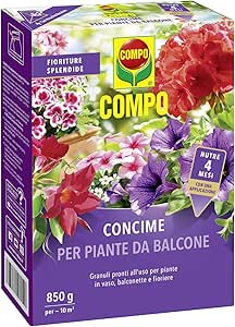 Concime Universale per piante da balcone per fiori e agrumi lunga durata