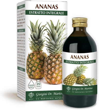 Dr Giorgini Integratore Alimentare, Ananas Estratto Integrale Liquido Analcoolico - 200 ml