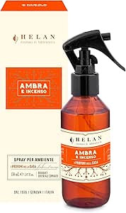 Helan Ambra e Incenso - Profumatore per Ambienti Spray  150 ml