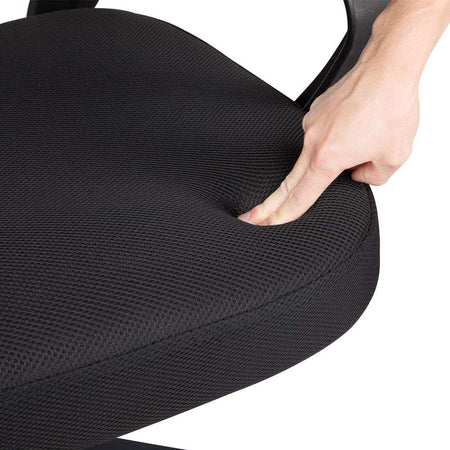 Sedia da ufficio ergonomica in tessuto traspirante con ruote "Bruxelles" per call center