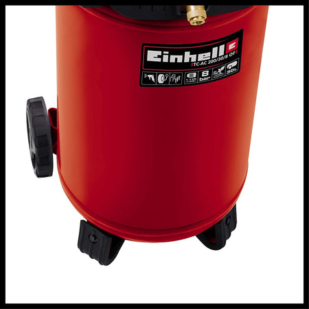 Compressore TH-AC 200/30 autolubrificato con ruote valvola di sicurezza