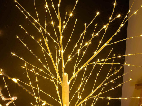 Albero di Natale spoglio con 900 MicroLed a led bianco  h 150 cm
