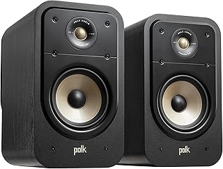 Polk Audio Signature Elite ES20 - Diffusori HiFi per sistema Home Cinema, audio ad alta risoluzione, colore: Nero