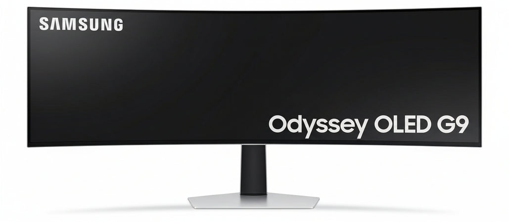 Samsung 49 Inch Odyssey OLED G9 G93SD, DQHD (5120 x 1440), Gaming Monitor, PC Screen, 240 Hz, OLED Glare Free, 0.03 ms Response Time, Gaming Hub, LS49DG934SUXEN