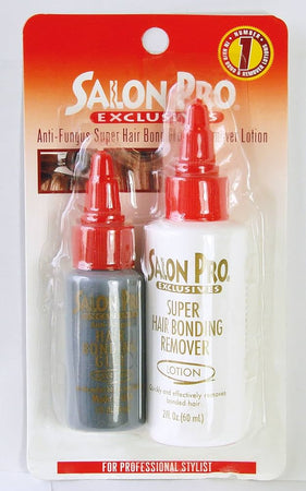 SALON PRO EXCLUSIVES SUPER HAIR BOND GLUE & REMOVER LOTION 2 N 1 PER CAPELLI