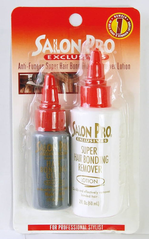 SALON PRO EXCLUSIVES SUPER HAIR BOND GLUE & REMOVER LOTION 2 N 1 PER CAPELLI