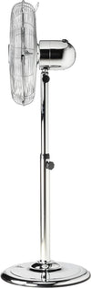Ventilatore a piantana Cromo 3 velocità, pala da Ø 40 cm h 130 cm