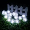Catena luminosa con 20 fiocchi di neve luce fredda per uso interno 2,8 mt