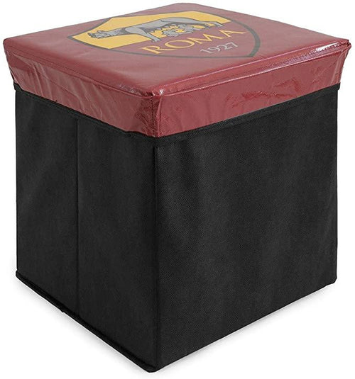 Pouf Contenitore Ufficiale Smart box Salva Spazio Squadre A.S. Roma S18 - Passarelli Biancheria