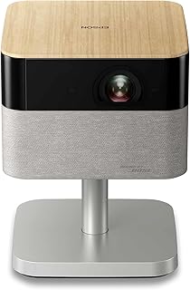 Epson Lifestudio Flex EF-72 Oak Portable Smart Projector, Sound by Bose, Google TV, 4k Pro-UHD, Adjustable Stand, Indoor and Outdoor Use, 5 Year Device Protection*