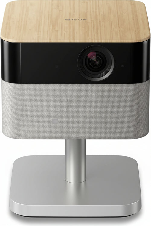 Epson Lifestudio Flex EF-72 Oak Portable Smart Projector, Sound by Bose, Google TV, 4k Pro-UHD, Adjustable Stand, Indoor and Outdoor Use, 5 Year Device Protection*