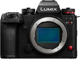 Panasonic LUMIX S1RII Full Frame System Camera, 44.3MP Sensor, 8K Video, ProRes RAW, Phase Hybrid AF, Dual is, 32-Bit Float Audio, 177MP High Resolution Mode, OLED Viewfinder - Case Only