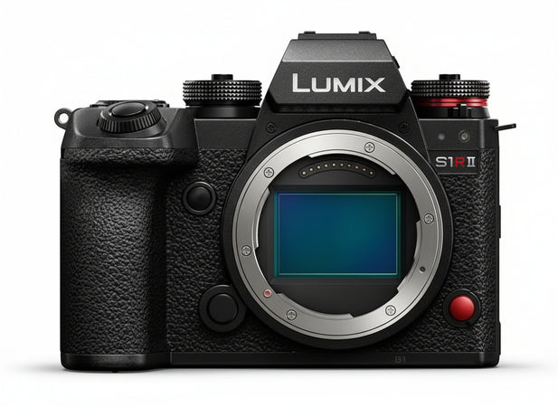 Panasonic LUMIX S1RII Full Frame System Camera, 44.3MP Sensor, 8K Video, ProRes RAW, Phase Hybrid AF, Dual is, 32-Bit Float Audio, 177MP High Resolution Mode, OLED Viewfinder - Case Only