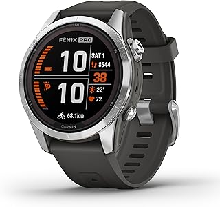 Garmin fnix 7S Pro GPS Multisport Smart Watch with Colour Display and Touch/Button Control, TOPO Maps, Over 60 Pre-Installed Sports Apps, Garmin Music and Garmin Pay Assorted variants