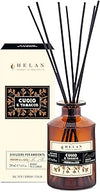 Helan Cuoio e Tabacco - Profumatore per Ambienti, Profumo Ambiente con Bastoncini per Diffusori con Incenso e Zafferano, Idee Regalo Deodorante e Profumatori Ambiente 200 ml, Profumi Made in Italy