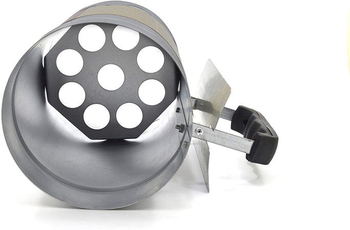 Accendi carboni e bricchetti per barbecue ravviva fiamma inox con manico di protezione