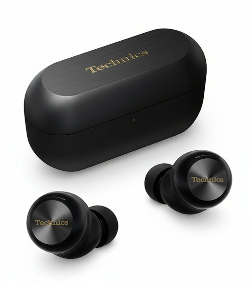 Technics EAH-AZ100E-K Wireless Noise Cancelling Headphones, Comfortable In-Ear Headphones, Multipoint Bluetooth, Voice Focus AI, Black