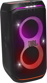 JBL Partybox Stage 120 in Black - Portable Bluetooth Speaker Box with JBL Pro Sound, Light Show, AI Sound Boost and Telescopic Handle - 12 Hours Runtime