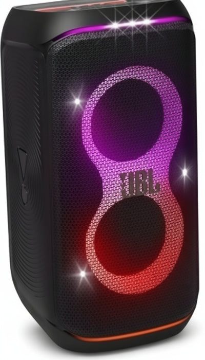 JBL Partybox Stage 120 in Black - Portable Bluetooth Speaker Box with JBL Pro Sound, Light Show, AI Sound Boost and Telescopic Handle - 12 Hours Runtime