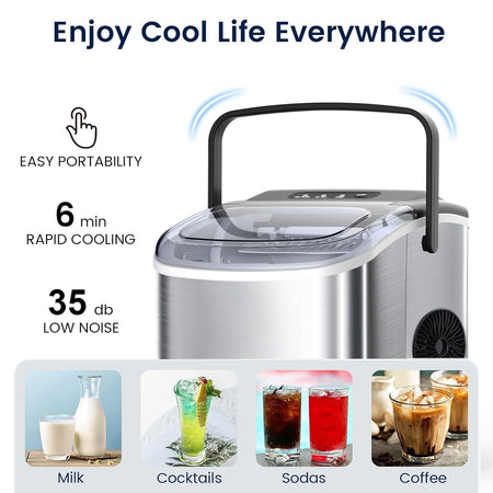 Macchina per ghiaccio "Ice maker" comoda, pratica ed efficace