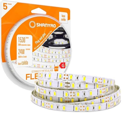 SHANYAO - SET 5 MT STRIP LED P&P 1530 LUM.L.C