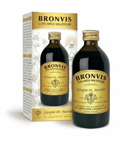 BRONVIS con Miele Millefiori Liquido Analcoolico 200 ml