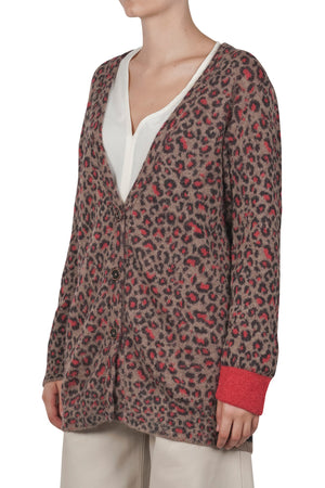 ALESSIA SANTI Alessia Santi - Cardigan - 460329 - Beige/Rosso da donna