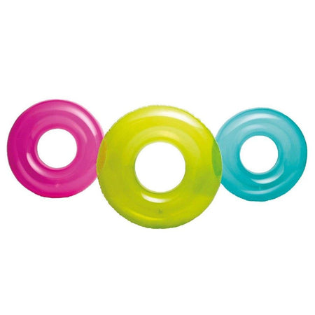 Salvagente trasparente Ø 76 cm ciambella gonfiabile colorata Intex