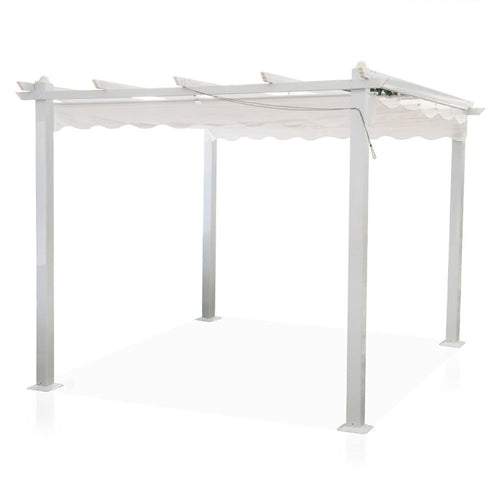 Gazebo Astoria pergolato moderno da giardino e veranda con struttura in alluminio
