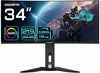 Gigabyte MO34WQC 34 Inch OLED WQHD Curved Gaming Monitor - 3440 x 1440, 175Hz, 0.03ms, KVM, 250 cd/m, FreeSync Premium Pro, DisplayHDR True Black 400, HDMI 2.1, Displayport 1.4
