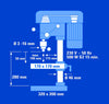Trapano a colonna con regolazione di velocità mandrino a cremagliera protezione antitrucioli