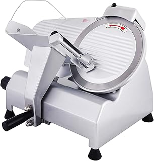 VEVOR Meat Cutting Machine, 240 W, Electric All-Slicer, Adjustable Thickness 0-17 mm, Electric Slicer, Sausage Cutter, Fruit Cutter