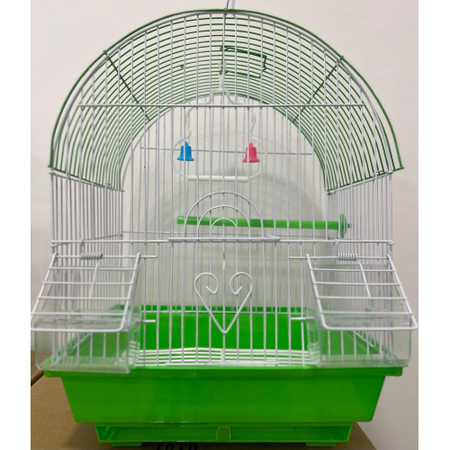 Gabbia Per Uccelli In Metallo A100 Cm 28X38X21 - Verde