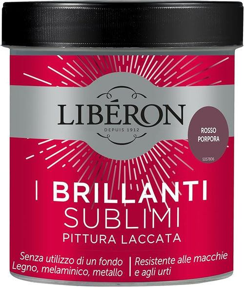 LIBERON - PITTURA LACCATA I BRILLANTI SUBLIMI ROSSO PORPORA 500ML