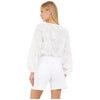 Guess blusa bianca tunica in pizzo Pelari W5GH0Y WHAJ0 G011 Camicie Guess