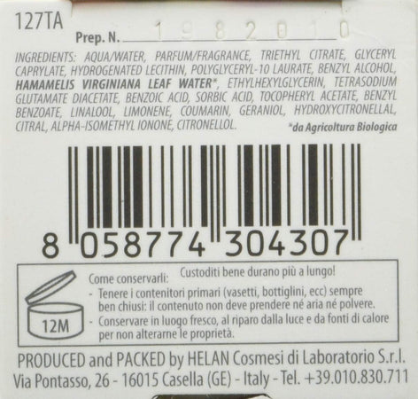 Helan, Fior di Talco, Profumo Deodorante, Spray - Analcolico, Delicato sulla Pelle - Antiodore ad Azione Dermopurificante, Previene Bruciori e Irritazioni - 100 ml - Naturopatica shop & therapy