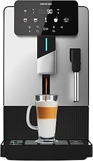 Cecotec Cremmaet Steam Latte Compact Coffee Machine with Steam Generator 19 Bar, Thermoblock, Plug & Play, Cone Grinder, 5 Levels, 1.1 L Water Tank, 150 g Coffee, Automatic Cleaning