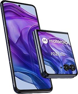 Motorola razr50 Ultra (6.9/4.0 FHD+ Display, 50MP Camera, 12/512GB, 4000mAh, Android 14) Midnight Blue + Premium Protective Cover [Amazon Exclusive]