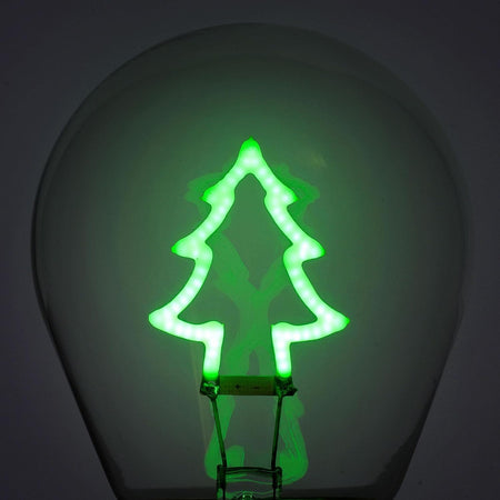 Legami Lampada da Tavolo a forma di Lampadina, For Indoor Use Only, Ricaricabile con Cavo USB, Senza Fili, Tema Xmas Tree