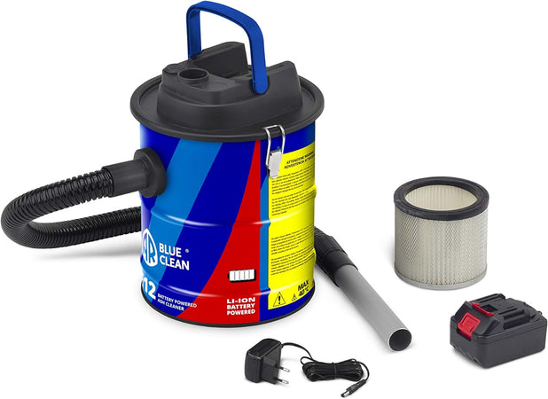 Bidone aspira cenere "E 12B" a batteria da 12 litri per aspirare ceneri fredde da stufe, camini e barbecue