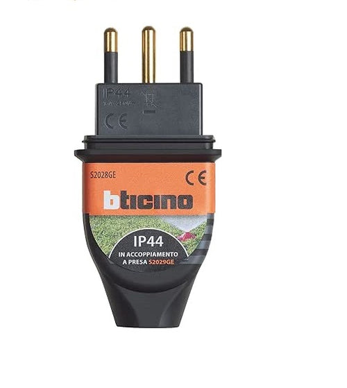 BTICINO - SPINA 16A IP44 CAUCCIU BIMATERIA