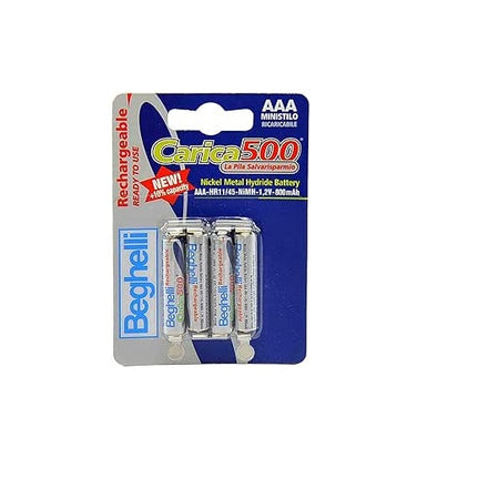 BEGHELLI - PILE 4 AAA RICARICABILI
