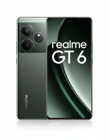 realme GT6 Smartphone 5G 16 + 512 GB, Snapdragon 8s Gen 3 Chipset, 6000nit Ultra Bright Display, Sony LYT-808 OIS Camera, 120 W SUPERVOOC Charge, 5500 mAh Massive Battery, Razor Green (no adapter)