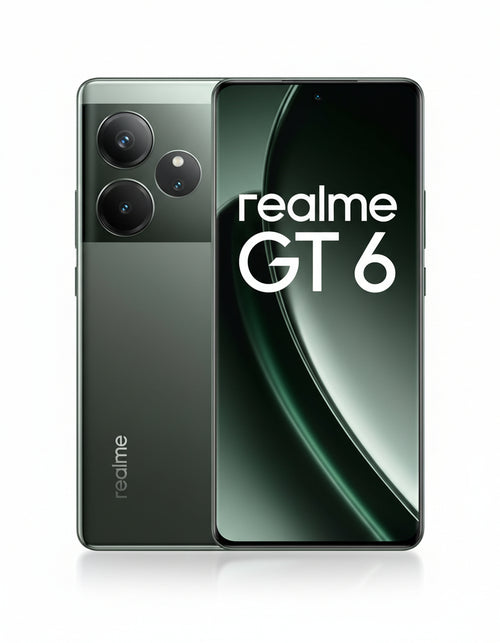 realme GT6 Smartphone 5G 16 + 512 GB, Snapdragon 8s Gen 3 Chipset, 6000nit Ultra Bright Display, Sony LYT-808 OIS Camera, 120 W SUPERVOOC Charge, 5500 mAh Massive Battery, Razor Green (no adapter)